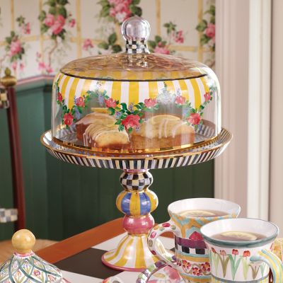 MacKenzieChilds Striped Awning Cake Stand