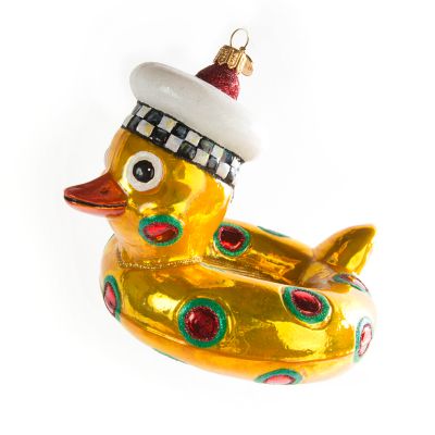 MacKenzieChilds Glass Ornament Rubber Duck