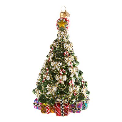 MacKenzieChilds Glass Ornament Candy Cane Tree