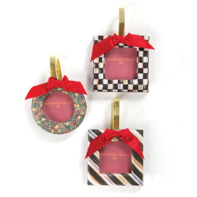 MacKenzieChilds MacKenzieChilds Frame Ornaments Set of 3