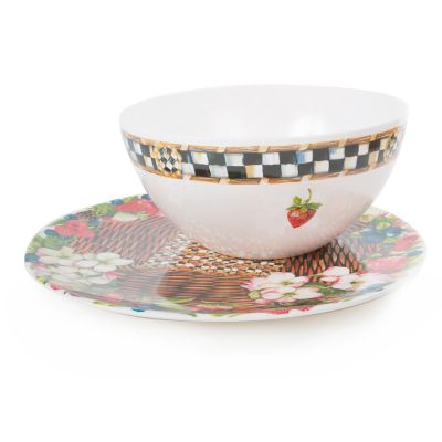 MacKenzieChilds Berries & Blossoms Serving Platter
