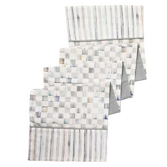 Sterling Check Table Runner image two