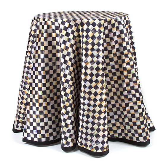 Courtly Check 90" Round Tablecloth