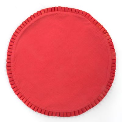 MacKenzieChilds Courtly Check Round Placemat Poppy