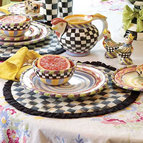 Courtly Check Round Placemat image two