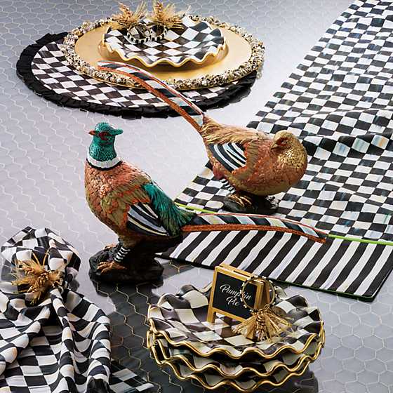 Courtly Check Round Placemat image four