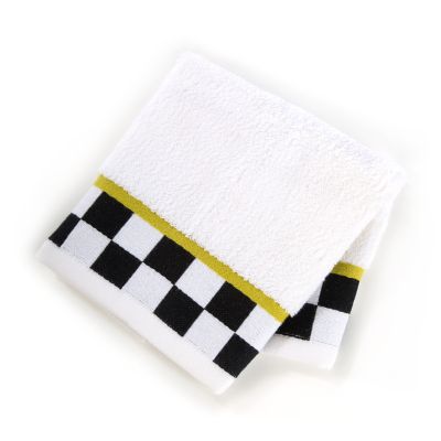 MacKenzieChilds Black & White Check Washcloth