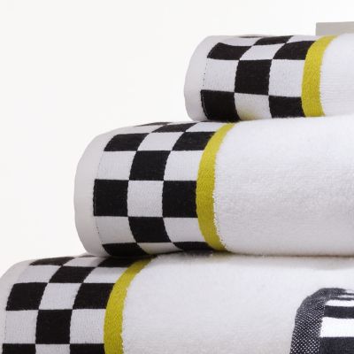 MacKenzieChilds Black & White Check Bath Towel