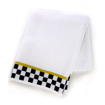 MacKenzieChilds Black & White Check Bath Towel