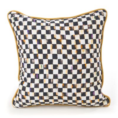 MacKenzieChilds Thistle & Bee Square Pillow Small