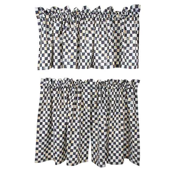 Courtly Check Cafe Curtains - Set of 2 image eleven