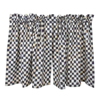 Courtly Check Cafe Curtains, Set of 2