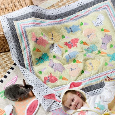MacKenzieChilds Baby Bunny Quilt
