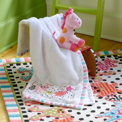 MacKenzieChilds Animal Parade Cuddly Blanket
