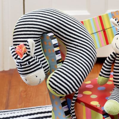 MacKenzieChilds Zoey Zebra Travel Pillow