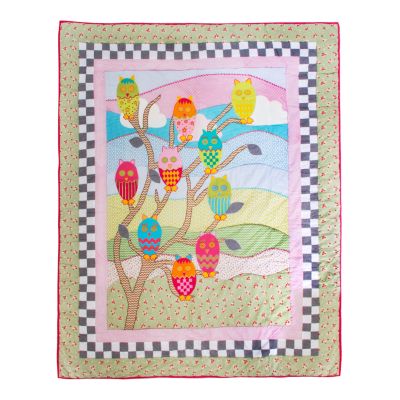 MacKenzieChilds What a Hoot Quilt Twin
