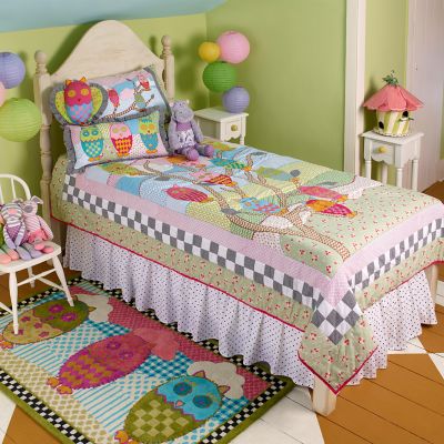 MacKenzieChilds What a Hoot Quilt Full/Queen