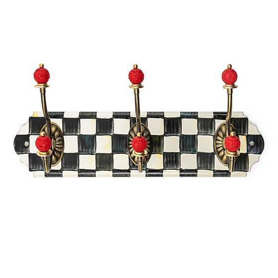 Courtly Check Enamel Triple Wall Hook image four
