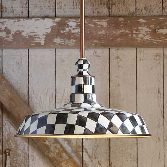 Courtly Check Barn Pendant Lamp - 18" image three