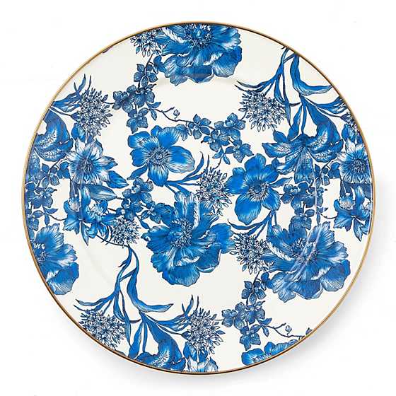 English Garden Enamel Charger/Plate - Royal image two
