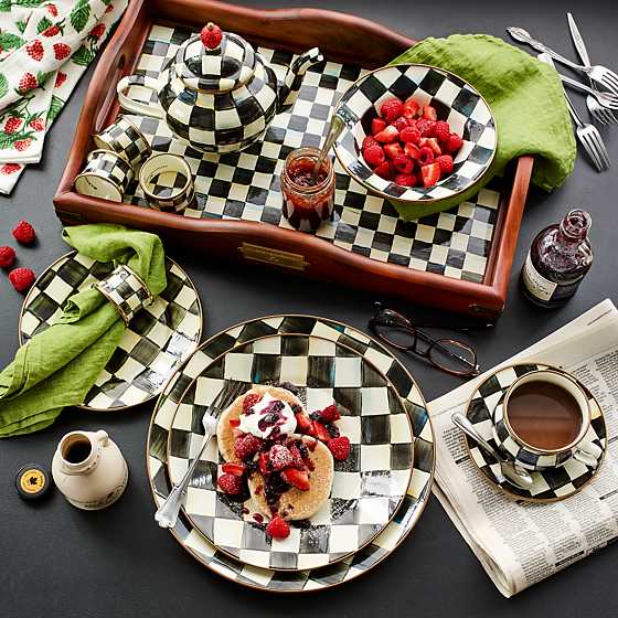 Courtly Check Enamel Salad/Dessert Plate image two