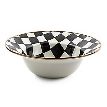 MacKenzie-Childs - Courtly Check Enamel Serving Bowl