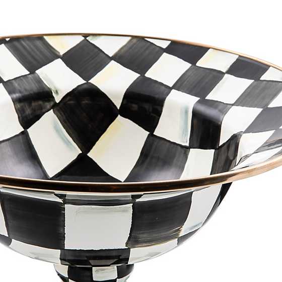 Courtly Check Enamel Compote - Large image three