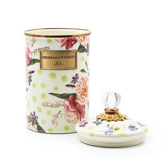 Wildflowers Enamel Large Canister - Green image six