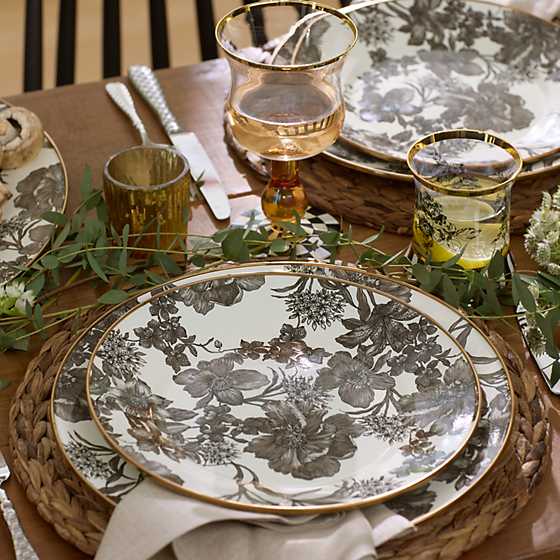 English Garden Enamel Dinner Plate - Sterling image two
