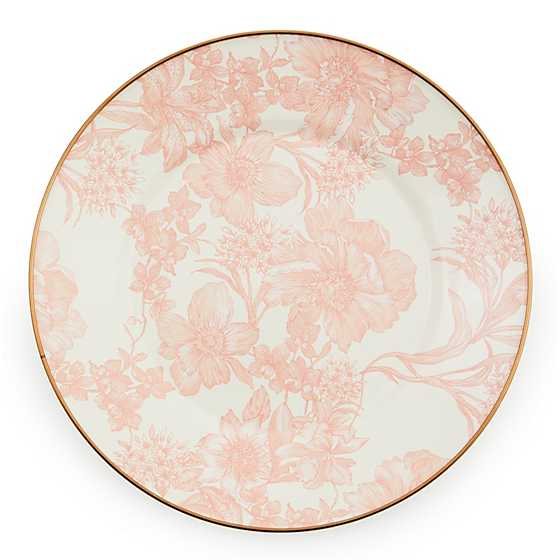 English Garden Enamel Dinner Plate - Rosy image two
