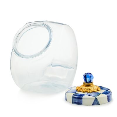 Cookie Jar with Royal Check Enamel Lid image eight