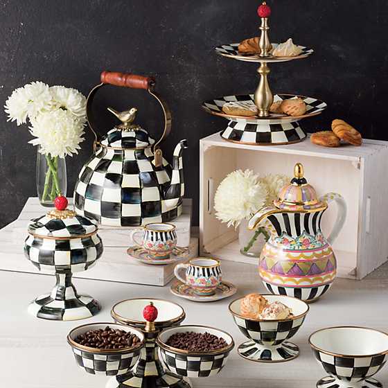 Courtly Check Enamel Ice Cream Dish image seven