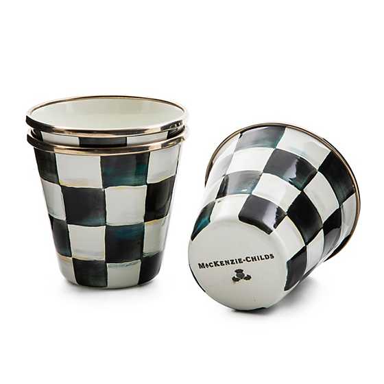 Courtly Check Enamel Herb Pots - Set of 3 image thirteen