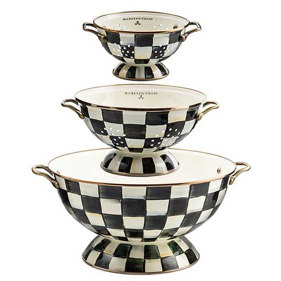 Courtly Check Enamel Everything Bowl  &  Colanders Set image two