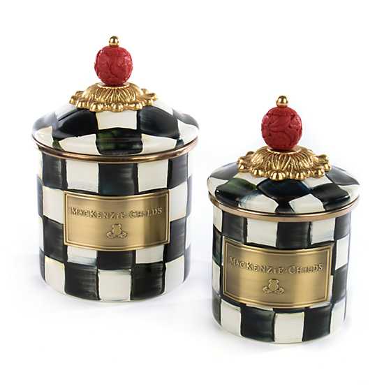 Courtly Check Enamel Canister - Mini image ten