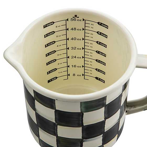 Courtly Check Enamel 7 Cup Measuring Cup image ten