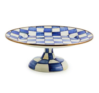 Royal Check Small Pedestal Platter