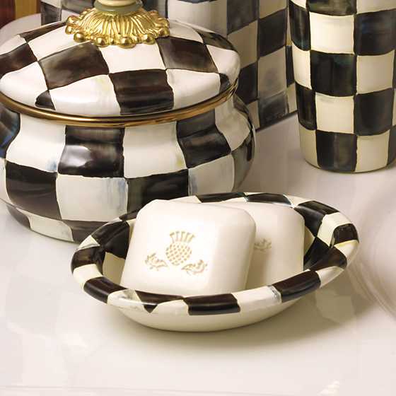 Courtly Check Enamel Soap Dish image two