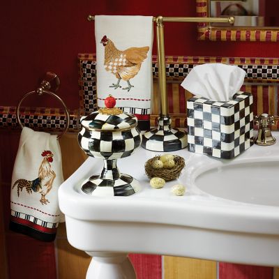 Courtly Check Enamel Boutique Tissue Box Cover image two