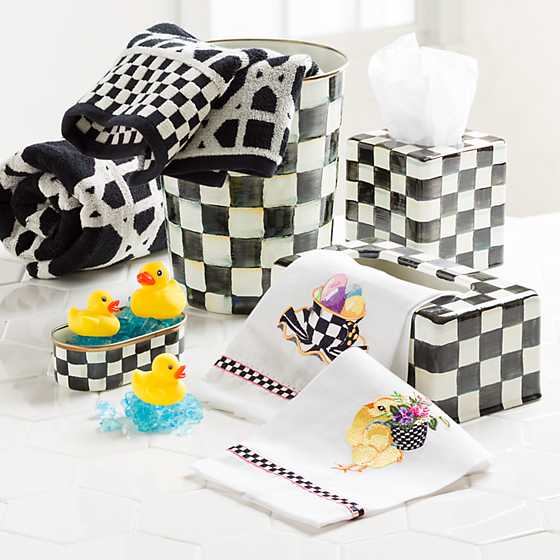 Courtly Check Enamel Boutique Tissue Box Cover image four