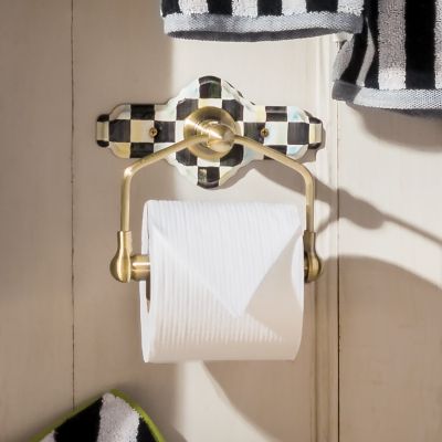 MacKenzieChilds Courtly Check Toilet Paper Holder