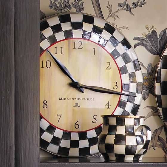 Courtly Check Enamel Clock image seven
