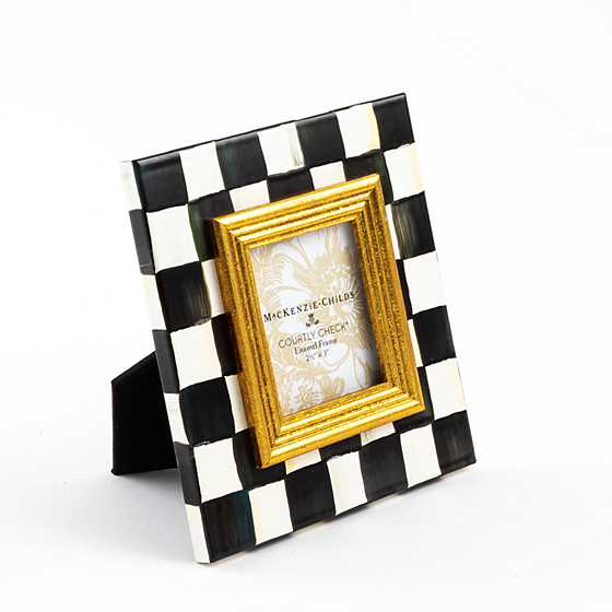Courtly Check Enamel Frame - 2.5" x 3" image four