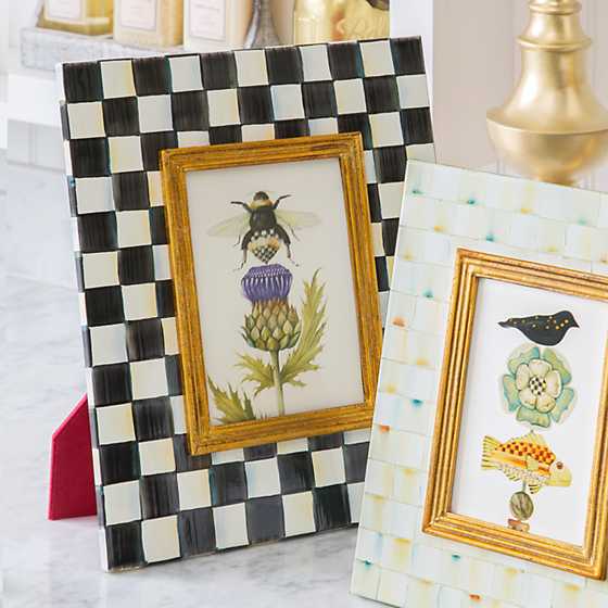 Courtly Check Enamel Frame - 5" x 7" image six