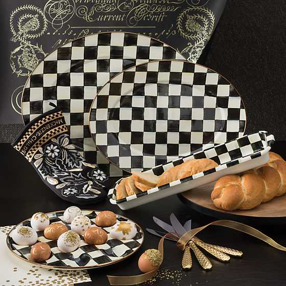 Courtly Check Enamel Baguette Dish image three