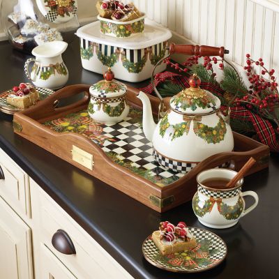 MacKenzieChilds Evergreen Hostess Tray Large