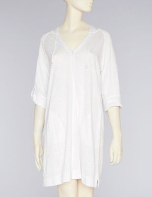 Maidenform&Acirc;&reg; Sand Flowers Zip Cover Up