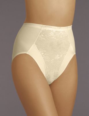 Flexees&Acirc;&reg; Take Inches Off Jacquard Hi-Cut Brief