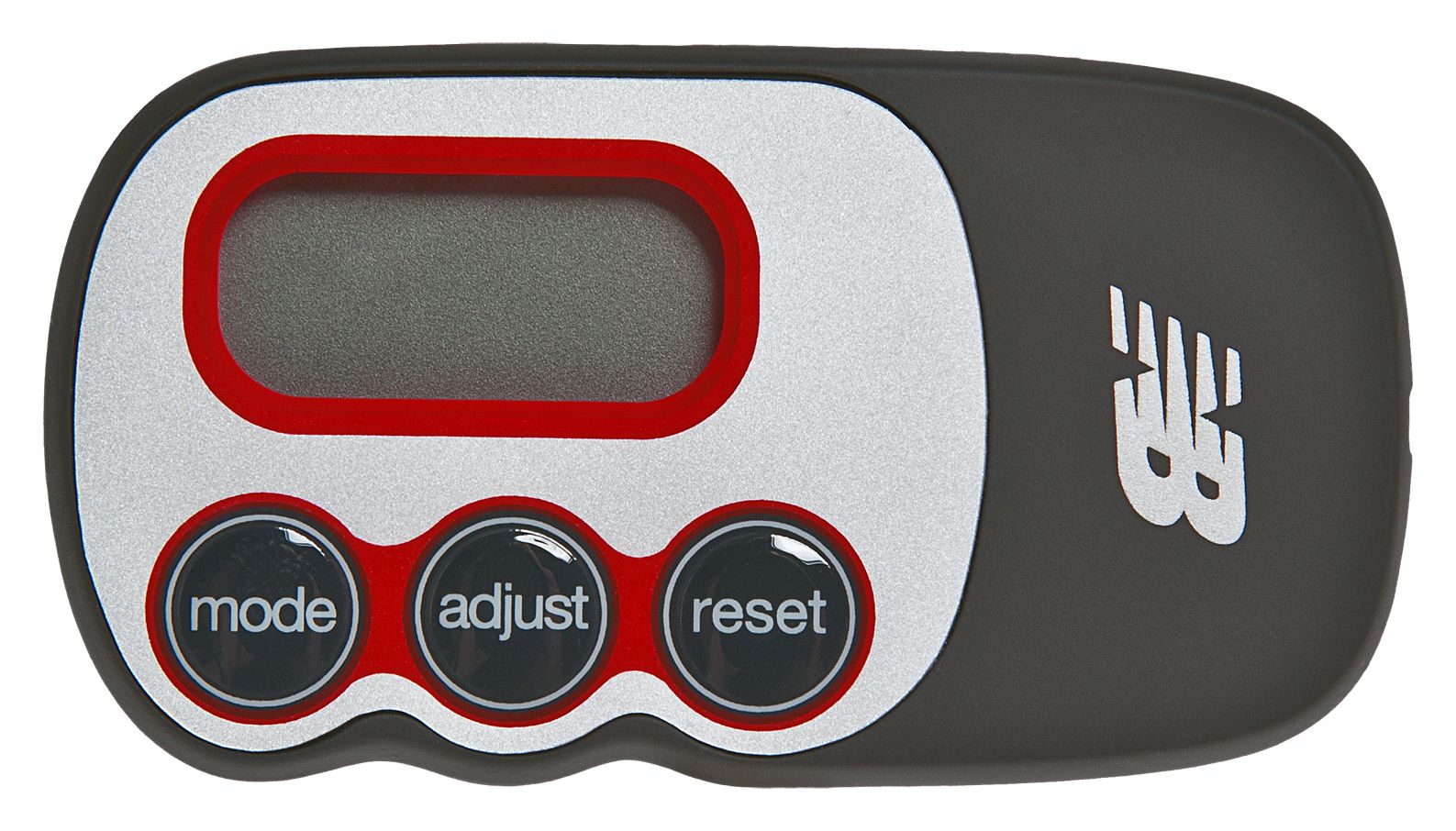 Via Slim 3Axis Pedometer, Black with Red
