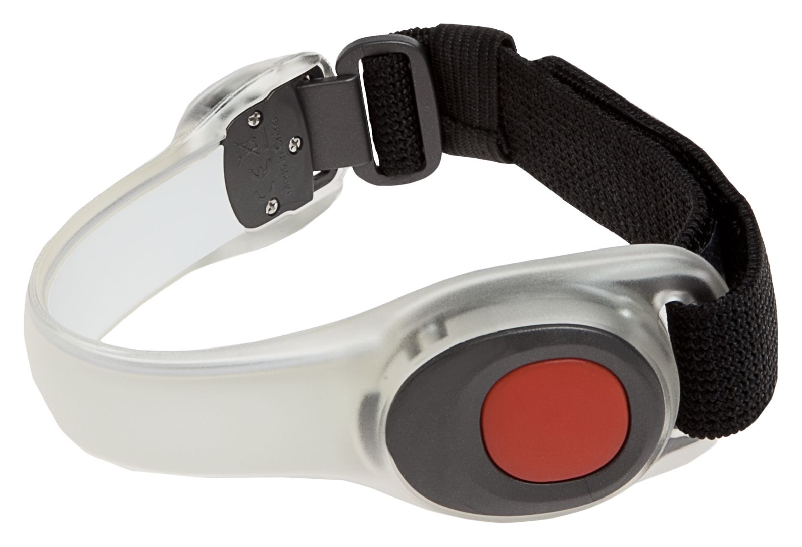 Safety Armband, Black with Red